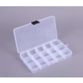 Miniatyrbild 1 av 6: Förvaringsbox med 15-fack - 17,4 x 9,8 cm - Organizer Transparent