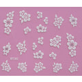 Miniatyrbild 7 av 11: 10st ark vita nageldekorationer blommor stickers Vit