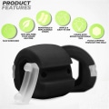 Miniatyrbilde 3 av 4: Jawline Exerciser Jaw Trainer - Trening av definerte kjevemuskler Black one size