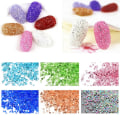 Miniatyrbilde 1 av 7: Mikrorhinestone, glasskrystaller, zirkon MultiColor NR 12 - Grön rainbow