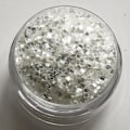Pikkukuva 1 / 2: Kynsien glitter - Neliö - Valkoinen jää - 8ml - Glitteri White