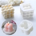Miniatyrbild 1 av 6: 2st ljusformar - Skapa egna ljus - DIY - Gjutform Candle molds Vit