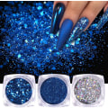 Miniatyrbilde 4 av 4: 6 stk negleglitter glitter, Negledekorasjoner Multicolor