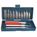 Miniatyrbillede 8 af 9: Hobbykniv / Skalpel - 16 dele - Kit - DIY Multicolor