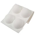 Miniatyrbillede 3 af 6: 6 halvkugle silikoneform, is/chokolade/gele form, halvkugle mousse form White