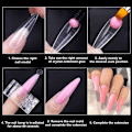 Pikkukuva 5 / 5: 11 kpl Akryyligeeli - Poly Builder Gel Kit LED-lampulla - Paputahna Pink