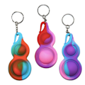 Miniatyrbilde 3 av 3: Enkel fordypning, MINI Pop it Fidget Finger Toy / Leksak-CE Multicolor