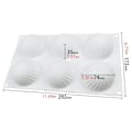 Miniatyrbillede 6 af 6: Spiral Hemisphere Silikoneform Semisphere Mousse-form Pralineform White
