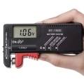 Miniatyrbild 4 av 7: Batteritestare med LCD - Batteriprovare - Svart