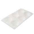 Miniatyrbillede 2 af 6: 6 halvkugle silikoneform, is/chokolade/gele form, halvkugle mousse form White