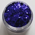 Miniatyrbild 1 av 2: Nagelglitter - Fyrkanter/Square - Blå - 8ml - Glitter Blå