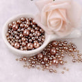Miniatyrbillede 1 af 2: Akrylperler - 150 stk - Smykkefremstilling - DIY - Perleimitation Brown