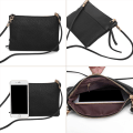 Miniatyrbilde 5 av 6: Konvoluttveske IN Lommebok IN håndveske IN clutch - Sort Black
