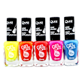 Miniatyrbilde 1 av 2: 5 stk neglelakk, neglelakk - Neon Multicolor