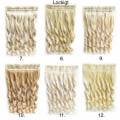 Miniatyrbillede 3 af 7: Clip-on / Hair extensions krøllet & lige 70cm - Flere farver Lockigt - 9