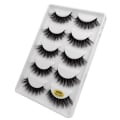 Miniatyrbillede 4 af 4: 5 par falske øjenvipper - 3D faux mink - G604 Black