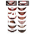 Pikkukuva 3 / 3: 12kpl Halloween - Haavatatuointi - Suutatuoinnit - Tatuointi Multicolor