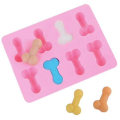 Miniatyrbilde 3 av 4: 3 pralineformer penisformet, haneformet - Isform Pink