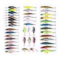 Miniatyrbillede 1 af 7: 43-pak fiskelokkewobler, Minnow blandet Multicolor