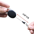 Miniatyrbillede 3 af 4: 2 udtrækbare nøgleringe med yo-yo funktion og snor - 72cm Black