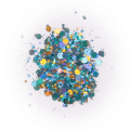 Miniatyrbillede 2 af 2: Negleglitter - Mix - Universe - 8ml - Glitter