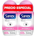 Miniatyrbild 1 av 2: Sanex Roll-On Dermo Invisible Deodorant, förpackning med 2 st