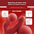 Miniatyrbild 4 av 9: Kraftfull Rabbitvibrator / Dildo för Maximal Njutning Röd Default Title