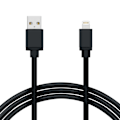 Miniatyrbild 1 av 2: Nylonflätad USB till Lightning Kabel iPhone Svart 2M