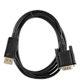 Miniatyrbild 3 av 6: 1.8 meter DisplayPort till VGA Kabel Svart 1-Pack