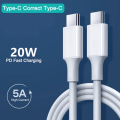 Miniatyrbild 4 av 5: 2 Meter USB-C till USB-C Kabel Snabbladdning Laddkabel