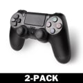 Miniatyrbild 1 av 3: PS4 Trådlös Handkontroll - Double Shock 4 - Svart 2-Pack