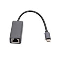 Miniatyrbild 2 av 3: Snabb USB-C till Ethernet Adapter - 1000 Mbps Svart (1 gbit/s) Default Title