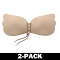 Miniatyrbild 1 av 5: Osynlig Självhäftande BH - Push-Up - Beige - C Kupa 2-Pack