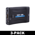Miniatyrbild 1 av 4: Scart till HDMI Omvandlare Adapter 1080p 3-Pack