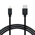 Miniatyrbild 2 av 2: 1M Kabel Lightning iPhone Laddare Nylon Quick Charge Svart Default Title