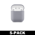 Miniatyrbild 1 av 6: Airpod Silikonfodral Flera Färger Grå 5-Pack