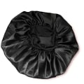 Miniatyrbild 5 av 5: Sovmössa / Satin Bonnet - Skydda ditt hår - One Size Svart