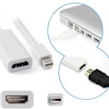 Miniatyrbild 5 av 11: Macbook Displayport Thunderbolt till HDMI-Adapter Vit Default Title