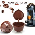Miniatyrbilde 2 av 4: Gjenbrukbare kaffekapsler - Dolce Gusto - 1 stk - Manuelt filter - Brun