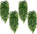 4-pack konstgjorda hängväxter 75 cm – UV-beständiga eukalyptusrankor i plast, dekorativa växter för inomhus och utomhus