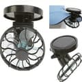 Mini bærbar solcelleventilator med klips til sommer, solcelleklipsventilator, lille solcelleventilator.