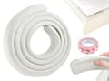 Miniatyrbild 1 av 3: 4m Corner Protector / Edge Protector for Tables - Edge Protection - Cuttable 1-Pack (Vit)
