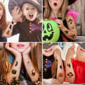 Miniatyrbild 3 av 4: Temporary Halloween Tattoos 10 Sheets MultiColor