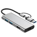 Miniatyrbilde 4 av 4: USB 3.0 & Type-C til dobbel HDMI 1080P dokkingstasjon