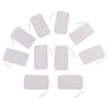 10-pack TENS/EMS Electrode Pads - Electrodes for Massage Instrument White 5 x 9 x 0.5 cm