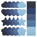 Heat-activated denim patches - 25-pack