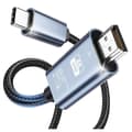 USB C til HDMI 4K 60Hz Type C (Thunderbolt 3) til HDMI-kabel til Surface, MacBook, iMac, iPad, Dell, HP, Lenovo, Galaxy, Huawei - 2M