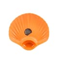 Plate with Separate Sauce Compartment - Orange