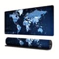 World Map Mouse Pad - Non-Slip, Stitched Edges M XL