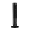 Støjsvag bladløs USB-piedestalventilator til lodret klimaanlæg, sort (10*10*38CM)